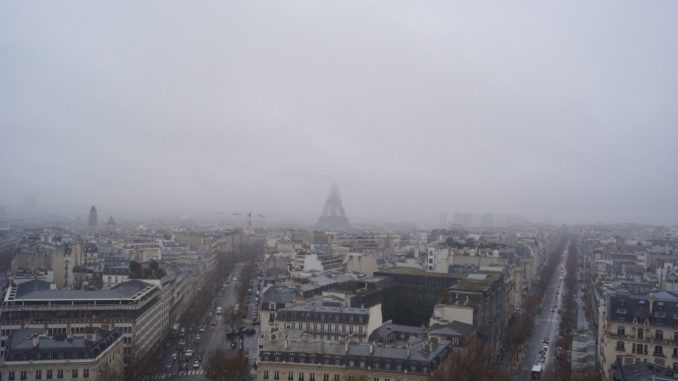 Blick vom Arc de Triomphe über die französische Hauptstadt