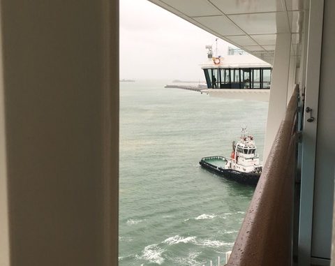 Anlegemanöver im nasskalten Le Havre