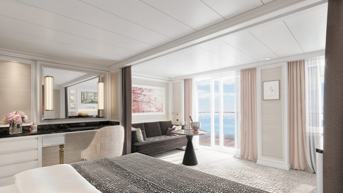 So soll eine Concierge Lounge der Seven Seas Splendor aussehen. Foto: Regen Seven Seas Cruises