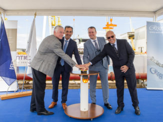 Kiellegung der Seven Seas Splendor bei Fincantieri in Ancona. Foto: Regent Seven Seas Cruises