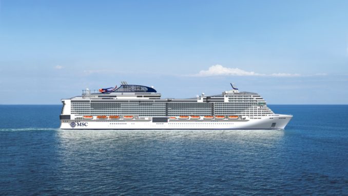 Die MSC Bellissima. Grafik: MSC Kreuzfahrten