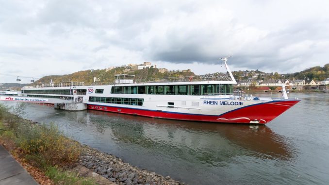 Die MS Rhein Melodie in Koblenz