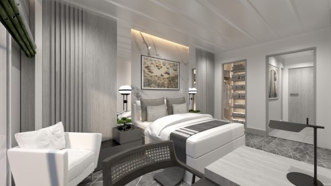 So sollen die Penthouse Suiten künftig aussehen. Grafik: Celebrity Cruises