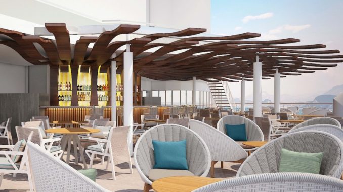 Die Sunset Bar. Grafik: Celebrity Cruises