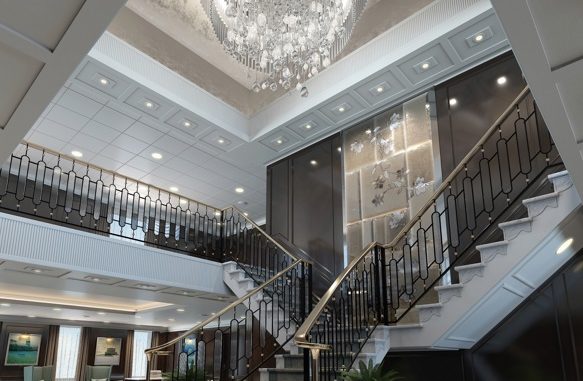 Es funkelt im renovierten Grand Staircase. Foto: Oceania Cruises