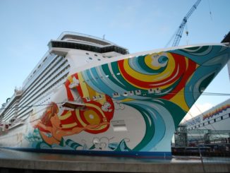 Die Norwegian Getaway in Hafen der Meyer Werft. Foto: Christoph Assies