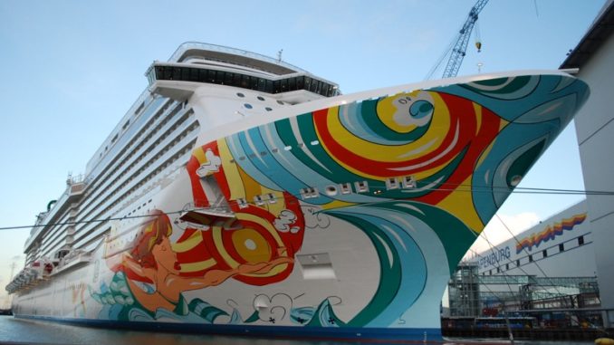 Die Norwegian Getaway in Hafen der Meyer Werft. Foto: Christoph Assies