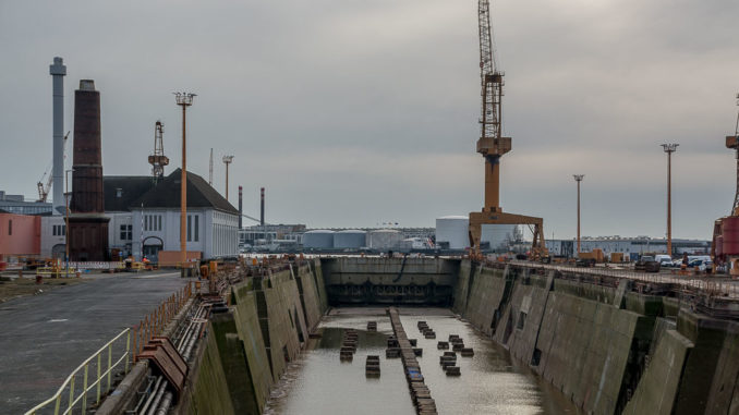 Das Dock der Lloyd-Werft Bremerhaven