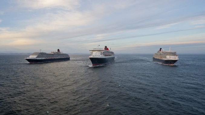 Die Cunard-Flotte. Foto: James Morgan