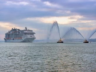 Die MSC Bellissima läuft in Southampton ein. Foto: MSC Cruises