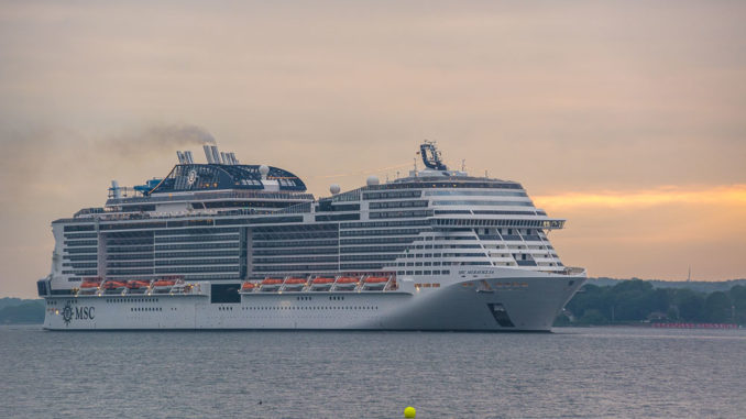 MSc Meraviglia auf der Kieler Förde