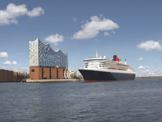 Die Queen Mary 2 in Hamburg. Foto: Cunard