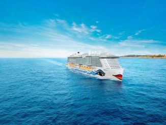 Das weltweit erste reine LNG Kreuzfahrtschiff: die AIDAnova. Foto: AIDA Cruises