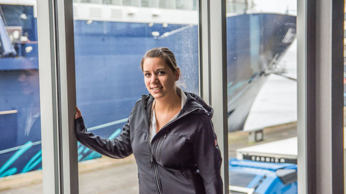 Laura Peters arbeitet als Terminalmanagerin