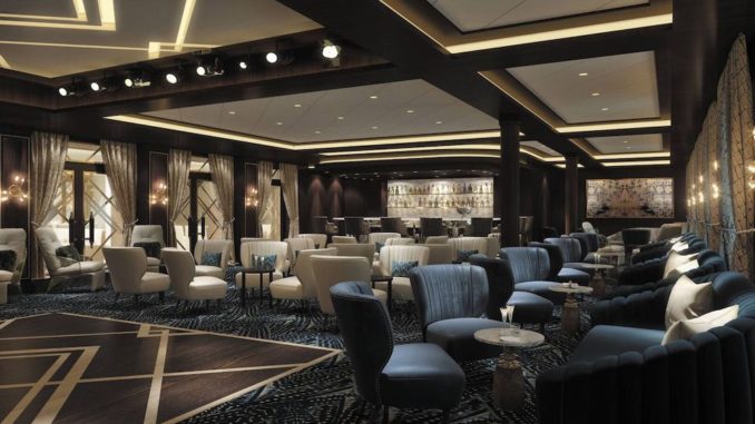 Die Splendor Lounge an Bord der Seven Seas Splendor. Grafik: Regent Seven Seas