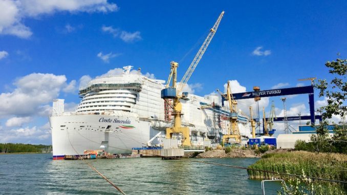 Costa Smeralda im Bau bei Meyer Turku