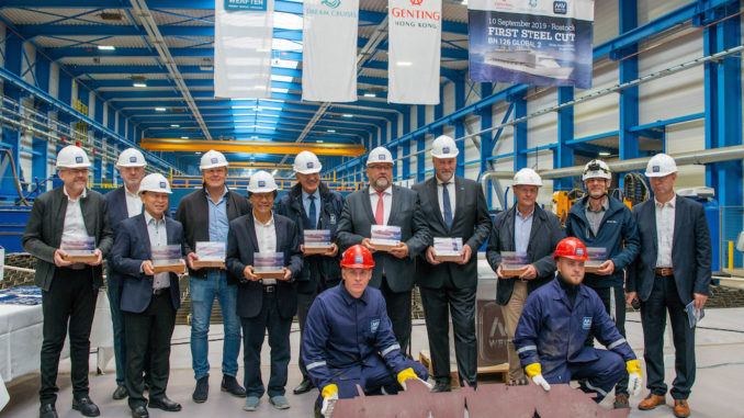 MV Werften beginnt Bau des zweiten Kreuzfahrtschiffes der Global Class. Foto: MV Werften