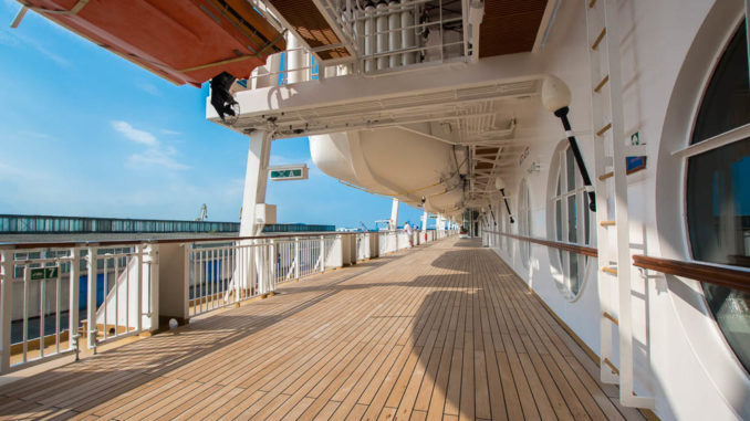 Bootsdeck der Norwegian Spirit