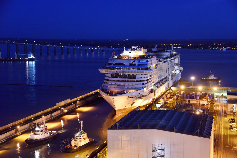 Aufschwimmen der MSC Virtuosa. Foto: MSC Cruises