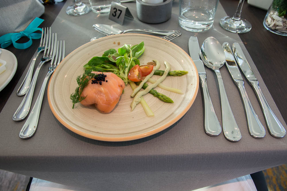 Geräucherter Lachs zur Vorspeise