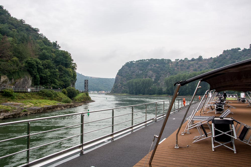 Die MS INSPIRE an der Loreley