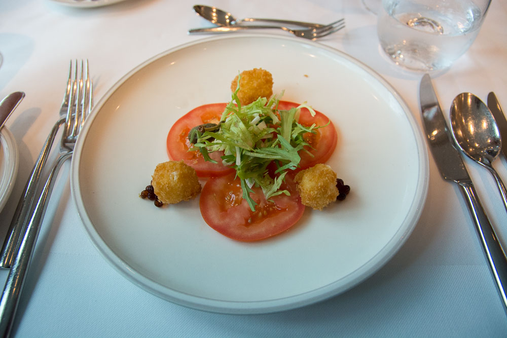 Tomatencarpaccio als ersten Gang