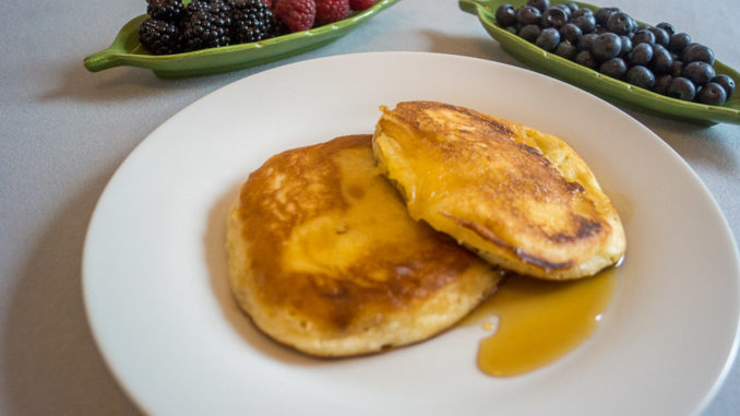 Frische Pancakes zum Frühstück schmecken immer gut!