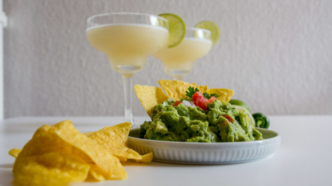 Bei uns gab es zur Guacamole noch leckere Margaritas