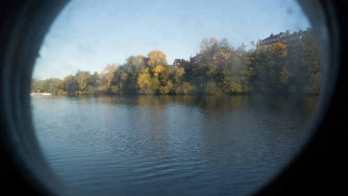 Blick aus einem der Bullaugen unserer Kabine