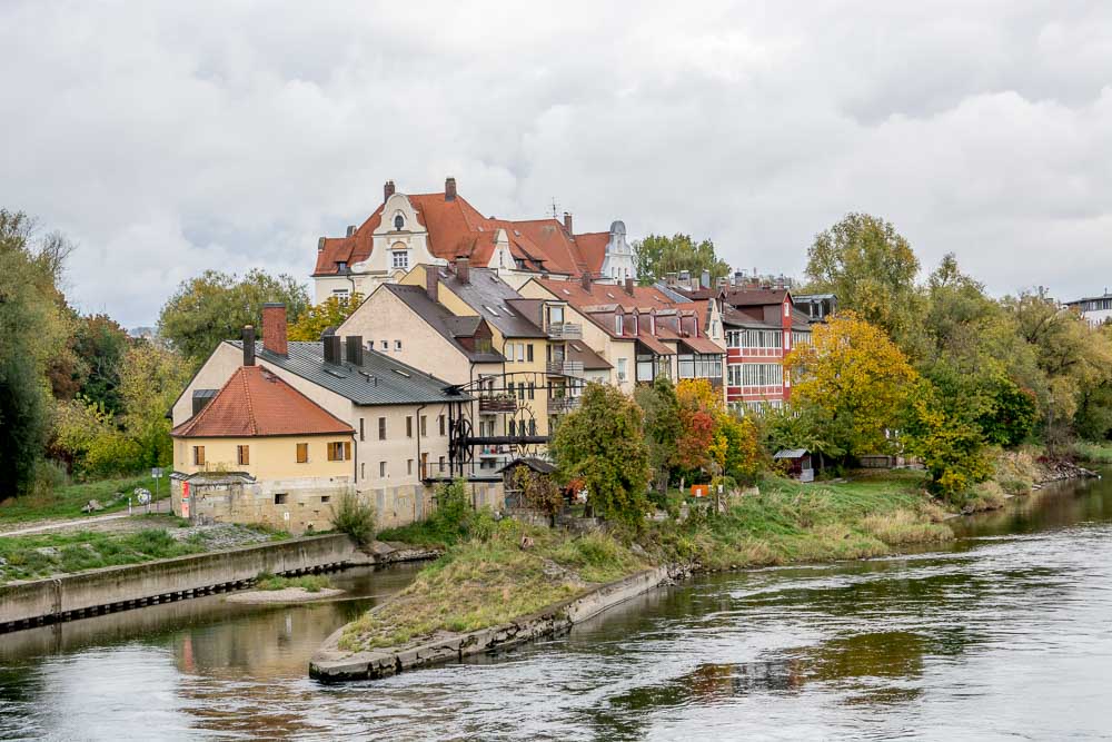 An der Donau in Regensburg