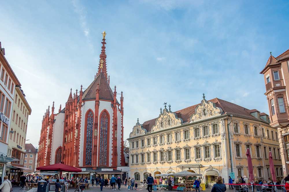 Am Oberen Markt in Würzburg