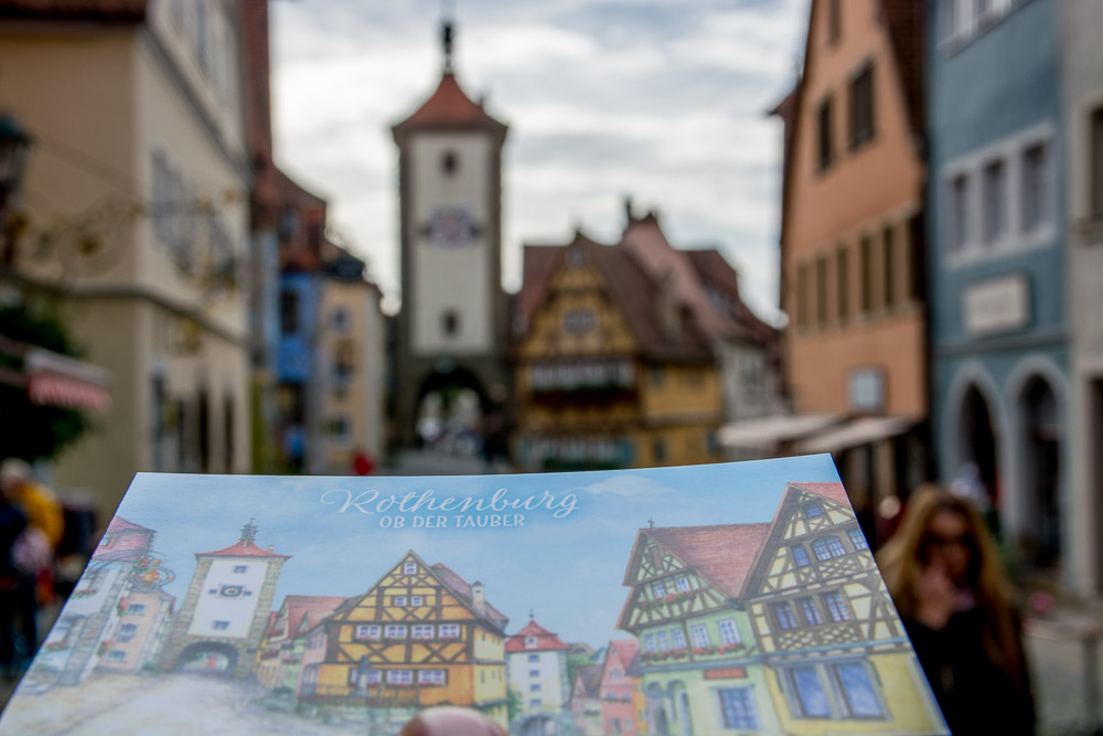 Das Plönlein ist das Wahrzeichen von Rothenburg ob der Tauber